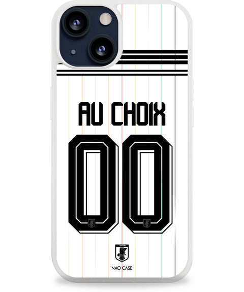 Coque Japon extérieur personnalisée avec prénom et numéro pour iPhone et Samsung