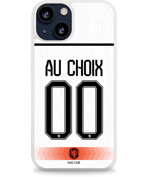 Coque Pays-Bas extérieur personnalisée avec prénom et numéro pour iPhone et Samsung