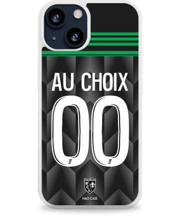 Coque RC Lens extérieur personnalisée 2026/27 avec prénom et numéro compatible iPhone et Samsung