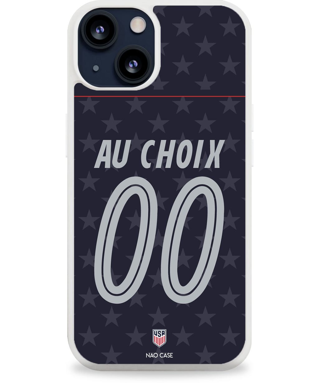 Coque football USA EXTERIEUR personnalisée nom numéro – 2ème coque -50% – iPhone Samsung Xiaomi Redmi