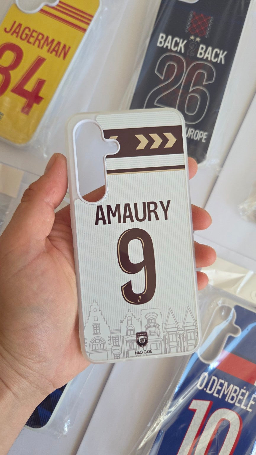 Coque Stade de Reims Domicile 2026/27 Personnalisée réellement produite et personnalisée – exemple 1