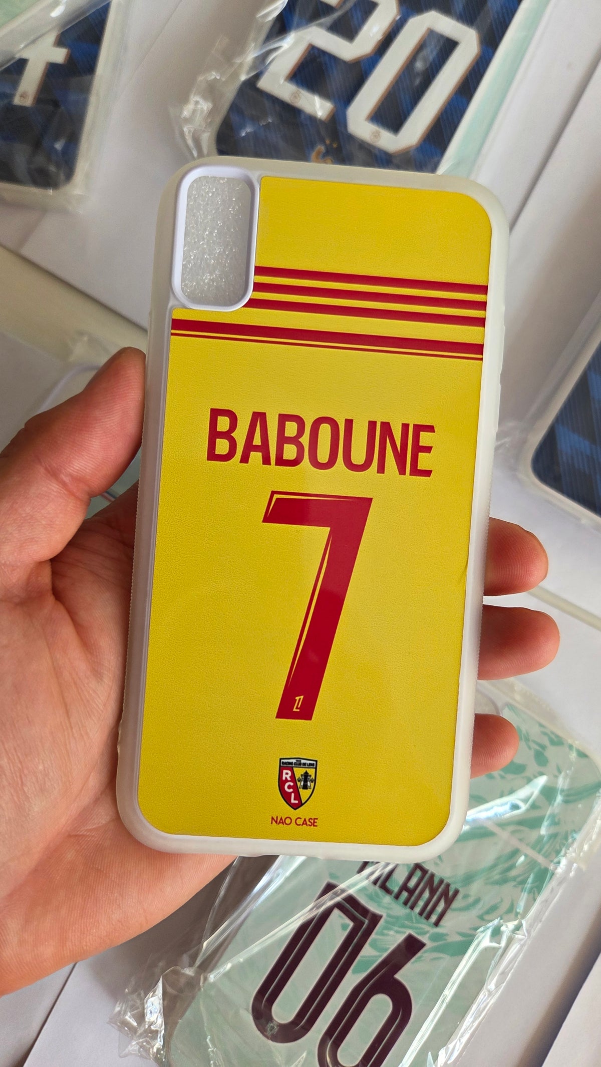 Coque RC Lens Domicile 2026/27 Personnalisée réellement produite et personnalisée – exemple 2